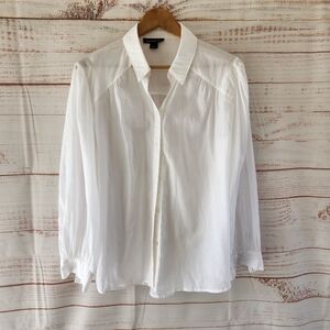 Something Navy White Shirt